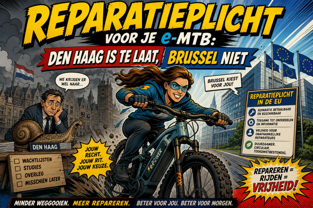 Reparatieplicht voor je e MTB Den Haag is te laat, Brussel niet