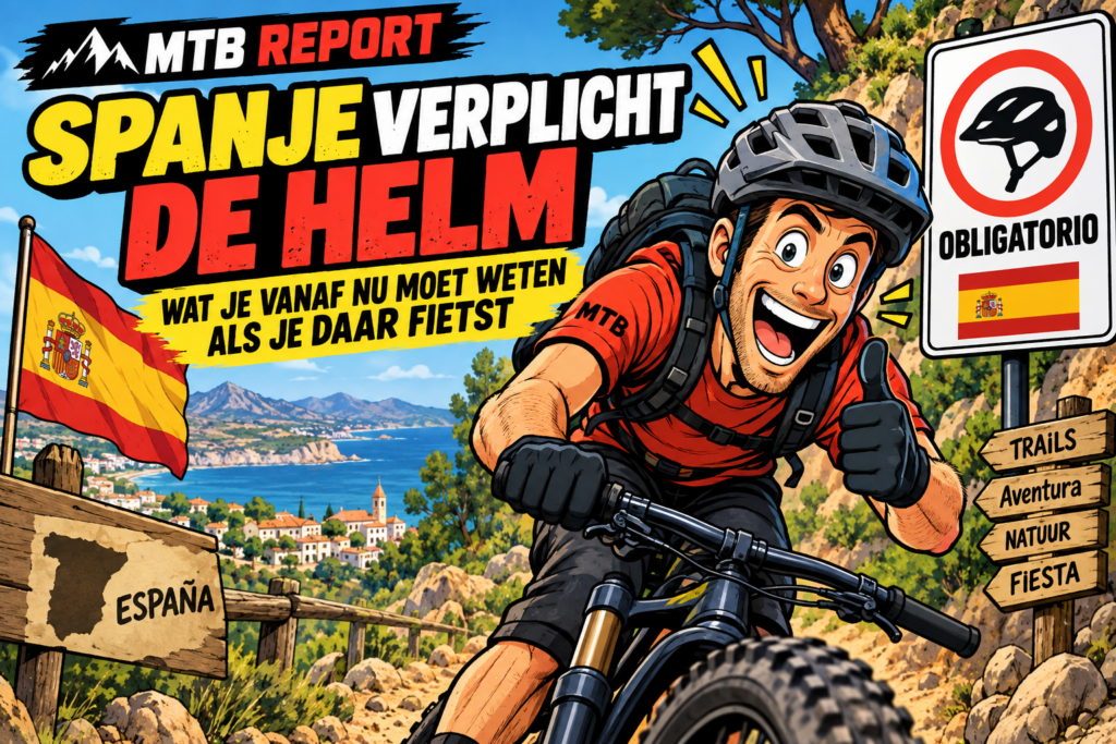 Helmplicht Spanje, fietsen Spanje regels, fietsvakantie Spanje, mountainbiken Mallorca, Costa Blanca fietsen, Gran Canaria mountainbike, boete zonder helm Spanje